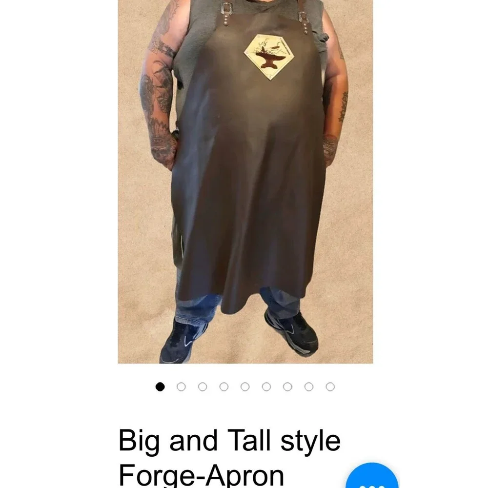 Forge Aprons Metalworks Blacksmith Heavy Duty Shop Apron Big & Tall 40x28in